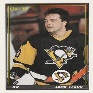 Jamie Leach - 1991 O Pee Chee Hockey Card